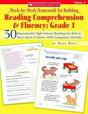 Imagen del vendedor de Week-By-Week Homework for Building Reading Comprehension & Fluency: Grade 1 (Paperback) a la venta por AussieBookSeller