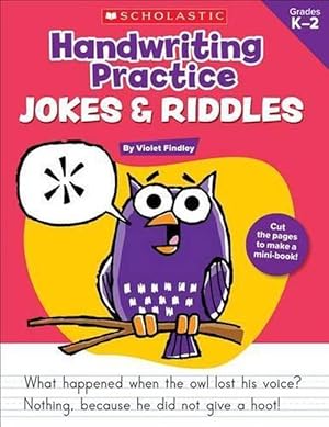 Bild des Verkufers fr Handwriting Practice: Jokes & Riddles (Paperback) zum Verkauf von AussieBookSeller