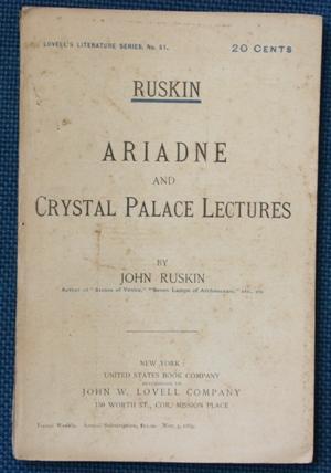 Ariadne and Crystal Palace Lectures