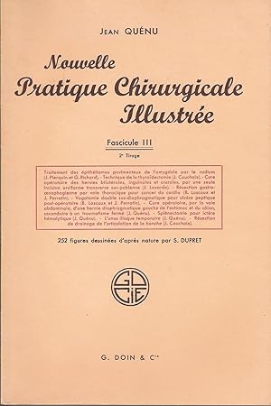 Nouvelle Pratique Chirurgicale Illustrée Fascicule III