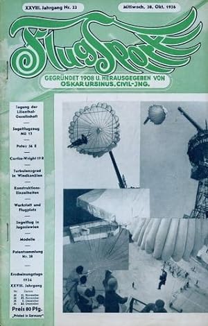 Zeitschrift Flugsport von Oskar Ursinus - Kompletter Jahrgang 1936