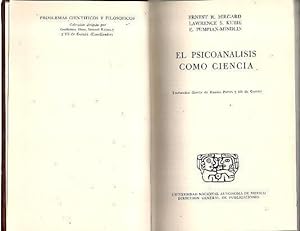 Imagen del vendedor de EL PSICOANALISIS COMO CIENCIA. a la venta por Librera Javier Fernndez