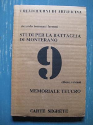 Imagen del vendedor de Studi per la Battaglia di Monterano 9: Ettore Violani a la venta por GRANTANTIQUE