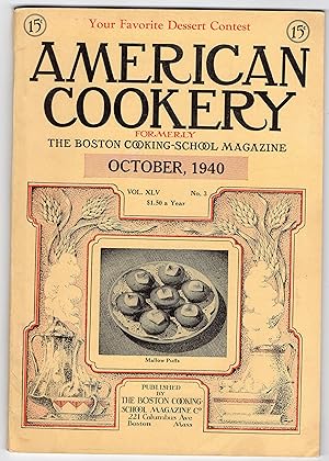 American Cookery Magazine for October 1940 // The Photos in this listing are of the magazine that...