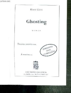 Seller image for GHOSTING - EPREUVES NON CORRIGEES. for sale by Le-Livre