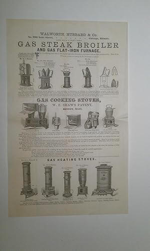 Walworth, Hubbard & Co. Advertising, Gas Cooking Stoves