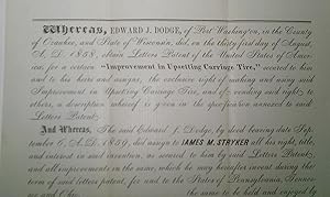 Patent Agreement, 1859