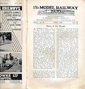 Seller image for The Model Railway News. Volume 4. April 1928 for sale by Barter Books Ltd