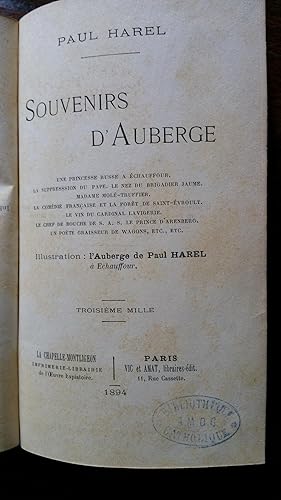 Souvenirs d'auberge: Paul HAREL