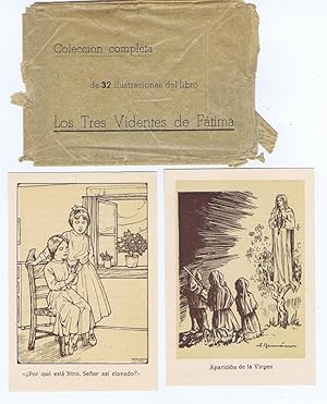 LOS TRES VIDENTES DE FATIMA. Colección completa de 32 ilustraciones del libro