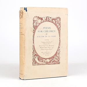 Image du vendeur pour POEMS FOR CHILDREN mis en vente par Jonkers Rare Books