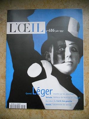 Imagen del vendedor de L'Oeil n. 486 juin 1997 - Quand Leger monte sur les planches - Teriade, l'editeur de Matisse et Chagall - Au coeur du Carre rive gauche - Venini, l'alchimiste de Venise a la venta por Frederic Delbos