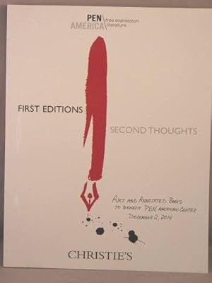 First Editions / Second Thoughts; Art and Annotated Books to Benefit PEN American Center.