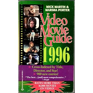 Bild des Verkufers fr Video Movie Guide 1996. Cross-Indixed by title, Director and star. 900 New entries zum Verkauf von Librera Salamb