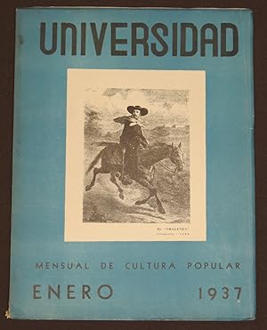 Universidad. Mensual De Cultura Popular. Tomo III. Número 12. Enero 1937