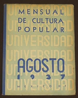 Universidad. Mensual De Cultura Popular. Tomo III. Número 19. Agosto 1937