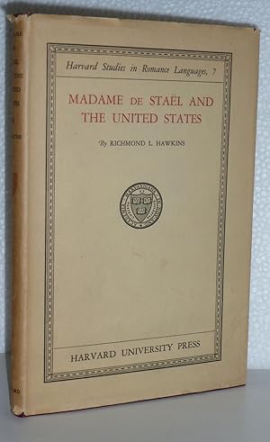 Seller image for Madame De Stael and the United States for sale by Sekkes Consultants