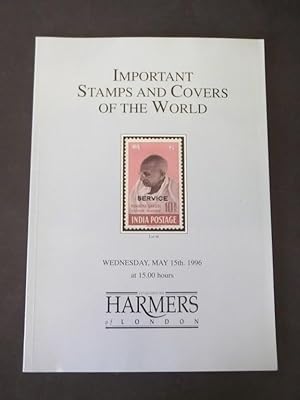 Harmers of London Auction Brochure: Important Stamps & Covers of the World, Wednesday, May 15th, ...
