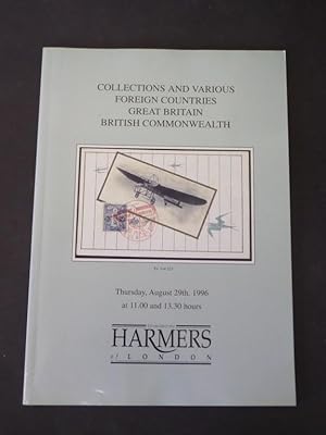 Harmers of London Auction Brochure: Collections and Various Foreign Countries, Great Britain, Bri...