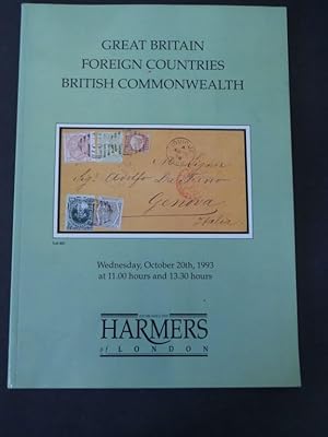 Harmers of London Auction Brochure: Great Britain, Foreign Countries, British Commonwealth, Wedne...