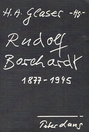 RUDOLF BORCHARDT 1877-1945 - Referate des Pisaner Colloquiums