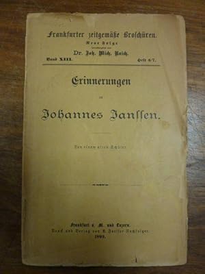 Erinnerungen an Johannes Janssen - Von einem alten Schüler,