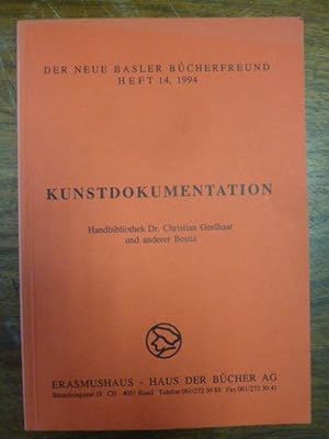 Der Neue Basler Bücherfreund, Heft 14, 1994: Kunstdokumentation - Handbibliothek Dr. Christian Ge...