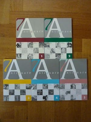 7 Antiquare, Katalog Nr. 1, 2, 3, 4 und 5, Konvolut der ersten 5 Kataloge,