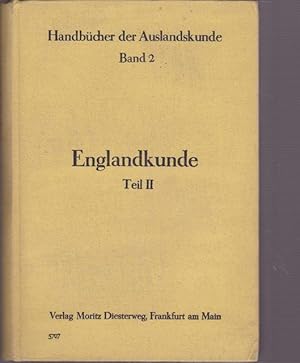 Seller image for Englandkunde. Handbscher der Auslandskunde in BNDE. for sale by Ant. Abrechnungs- und Forstservice ISHGW