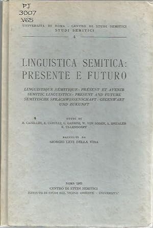 Imagen del vendedor de Linguistica semitica: Presente e futuro (Studi Semitici, 4) a la venta por harvardyard
