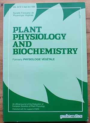 Plant physiology and biochemistry - Volume 26 - n° 5 sept oct 1988