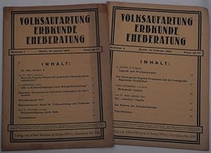 VOLKSAUFARTUNG, ERBKUNDE, EHEBERATUNG. Im Auftrage d. Dt. Bundes f. Volksaufartung u. Erbkunde un...