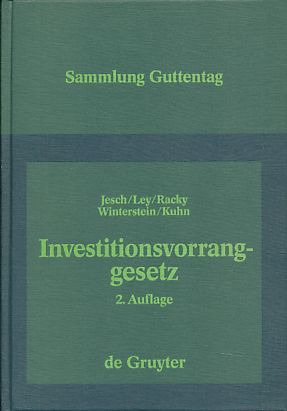 Seller image for Investitionsvorranggesetz. Kommentar. Mit Ingo Winterstein und Bernhard Kuhn. for sale by Fundus-Online GbR Borkert Schwarz Zerfa