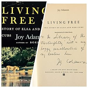 LIVING FREE (Inscribed & Signed by Joy Adamson)