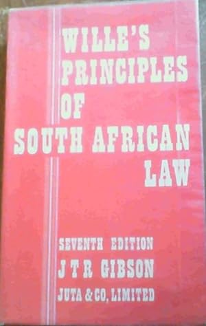 Wille's Principles of South African law