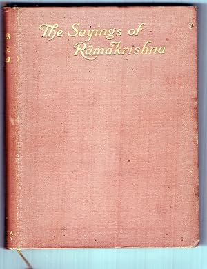 Seller image for THE SAYINGS OF RAMAKRISHNA for sale by DEL SUBURBIO  LIBROS- VENTA PARTICULAR
