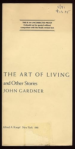 Image du vendeur pour The Art of Living and Other Stories mis en vente par Between the Covers-Rare Books, Inc. ABAA