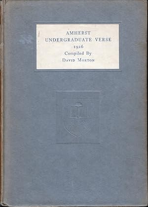 Amherst Undergraduate Verse 1926 [SIGNED]