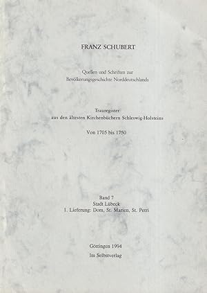 Trauregister aus den ältesten Kirchenbüchern Schleswig-Holsteins. Von 1705 bis 1750. BAND 7: Stad...