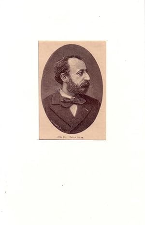PORTRAIT Saint-Saens. (1835 Paris - 1921 Algier, Pianist, Organist, Komponist). Brustbild im Halb...