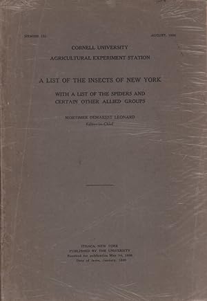 A list of the insects of New York. With a list of the spiders and certain other allied groups.