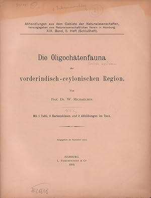 Die Oligochätenfauna der vorderindisch-ceylonischen Region. Hrsg. vom Naturwissenschaftlichen Ver...