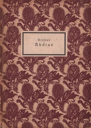 Bild des Verkufers fr Abdias. Eine Erzhlung. zum Verkauf von Antiquariat Reinhold Pabel