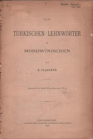 Die türkischen Lehnwörter im Mordwinischen.