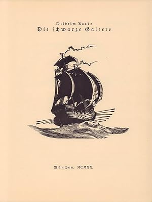 Bild des Verkufers fr Die schwarze Galeere. zum Verkauf von Antiquariat Reinhold Pabel