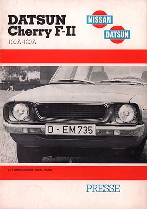 Datsun Cherry F-II. 100 A-120 A. Nissan - Datsun. 2- / 4-türige Limousine - Coupé Kombi. [Pressem...