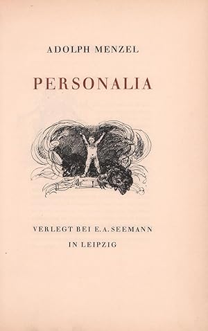 Personalia. (Handschrift im Archiv der Akademie der Künste zu Berlin. Hrsg. und eingeleitet von A...