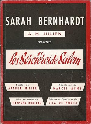 Les sorcières de Salem. Pièce en quatre actes. Adaption de Marcel Aymé.