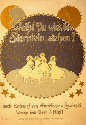 Image du vendeur pour Weit Du wieviel Sternlein stehen?. Nach Entwurf von Anneliese von Lewinski. Verse von Gertrud I. [Ingeborg] Klett. 9. Aufl. mis en vente par Antiquariat Reinhold Pabel