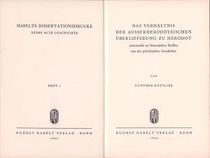 Bild des Verkufers fr Das Verhltnis der auerherodoteischen berlieferung zu Herodot. Untersucht an historischen Stoffen aus der griechischen Geschichte. zum Verkauf von Antiquariat Reinhold Pabel